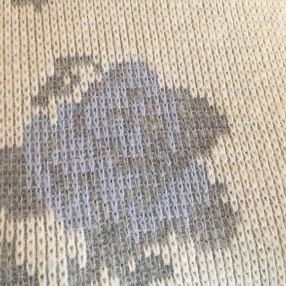 Vintage 90's Cabbage Rose Sweater Medium - Picture 2 of 6